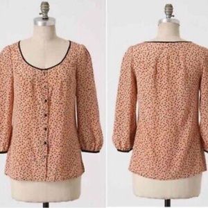 NWT - Anthropologie Odille Top - 100% Silk